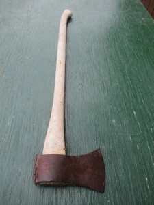 Hacha de hacha de herramienta vintage 33" mango largo con hoja de 4+ - Imagen 1 de 12