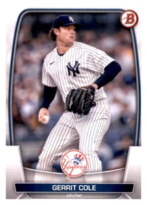 2023 Bowman Gerrit Cole Base Card MLB PWE Set Break Yankees #83 - Picture 1 of 2