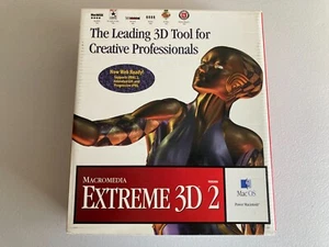 MACROMEDIA EXTREME 3D 2 MAC OS SOFTWARE PROGRAM COMPUTER CD-ROM BOX PC - Picture 1 of 6