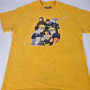 Naruto Shippuden Yellow Graphic Tee Shirt Mens Size M Anime Merch Ripple Junctio - Picture 1 of 7