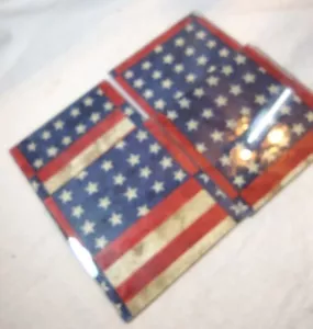 Sottobicchieri quadrati a tema americano rosso bianco e blu stelle e righe set di 4 - Foto 1 di 8