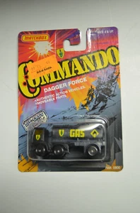 Matchbox Commando Dagger Force Gas Tanker Truck Black 1988 - Picture 1 of 4