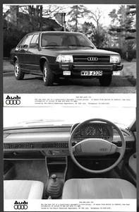 Audi 100 GLS Saloon 1976-1977 Original UK Press Photographs x2 Exterior Interior - Picture 1 of 1