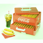 Nostalgia Extra Large Diner-Style Coca-Cola Hot Dog Steamer and Bun Warmer, 24 H