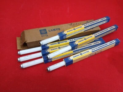 GE FLUORESCENT LAMPS F15T8-BL6PK. BLACK LIGHT 15WATT 18" (6-PACK) U.S.A. - Image 1 of 3