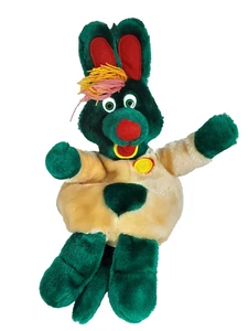 Vintage 1990 TVO 18" Polka Dot Door POLKAROO Hand Puppet Plush - Imagen 1 de 8