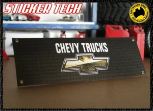 1/10 1/12 1/8 SCALE RC CHEVY TRUCKS GARAGE WORKSHOP BANNER SUITS K5 BLAZER RC4WD - Picture 1 of 2