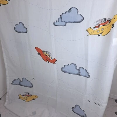宜家飞行窗帘飞机兔子 2 面板 47 英寸 X 96 英寸每个飞行儿童 — 第 1/3 张图片