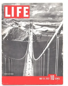 RARE LIFE MAGAZINE MAY 1937 GOLDEN GATE BRIDGE OPENS COMPLETE VG HENRY FORD PIX - Picture 1 of 3