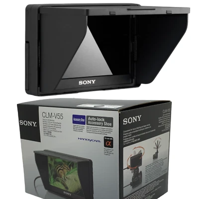New Sony CLM-V55 5" HDMI On-Camera LCD Monitor with Peaking Clip-On Type - Image 1 of 4