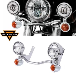 Motorcycle Turn Signals Fog Lights Set For Harley Electra Glide Classic 97–13 - Picture 1 of 12