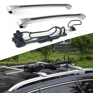 Cross Bar + Bicycle Rack Mounted Trunk Set Fits For KIA Telluride 2023 2024 - Picture 1 of 12