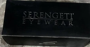 RARE FIND! SERENGETI ETTORE SANDED BLACK & BLUE FRAME & CASE - NEW IN BOX PICS! - Picture 1 of 15