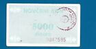 2) Bosnia / Bosnien - Banknoten  5000 Dinara  N/D  1992  P-51   Circulated