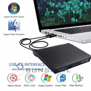 USB 3.0 External DVD CD RW Drive Burner Writer Rewriter for Apple Mac Macbook - Picture 1 of 12