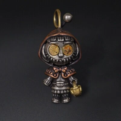 Muñeca vudú india Caperucita Roja Collar Colgante Punk Pulsera Dije Foto 1 de 4