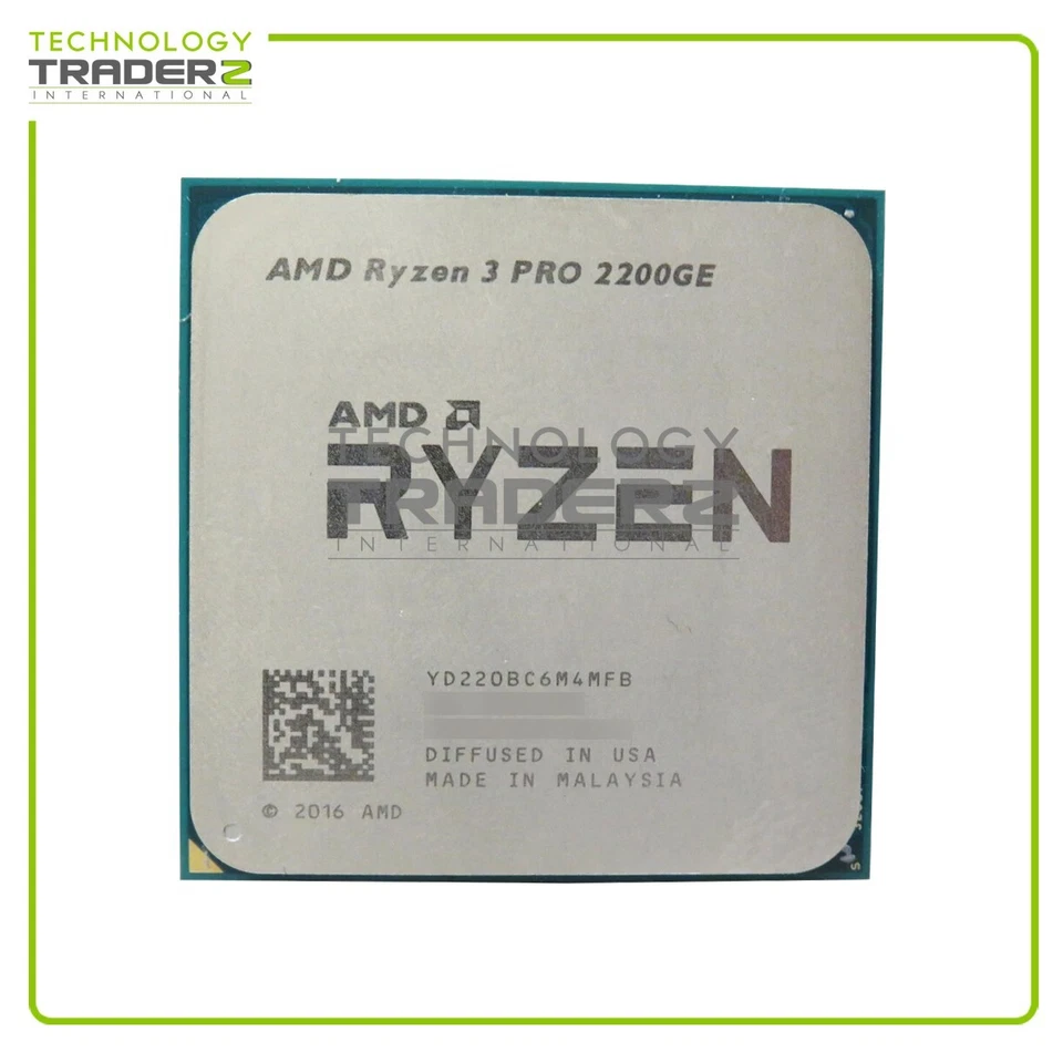 ** YD220BC6M4MFB AMD Ryzen 3 Pro 2200GE Quad-Core 3.20GHz 4MB Processor** - Image 1 of 1