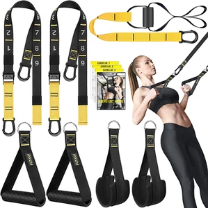 Rraining Kit, Workout Straps for Home, Adjustable Resistance Trainer with Handle - Imagen 1 de 12