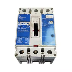Westinghouse EHD3030 Industrial Circuit Breaker EHD 14k 30A 480VAC 3-Pole - Picture 1 of 4