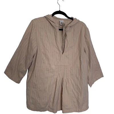 Blusa Venezia con Capucha Mujer 18/20 Tostada con Capucha Ligera Manga 3/4 Reunida Foto 1 de 4