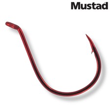 Mustad Wide Gap Drop Shot Hook RED | Dropshot Haken mit großem Bogen
