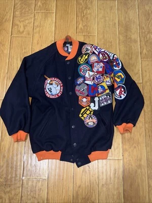 XL Liga Negra Museo de Béisbol Big Boy Tocado Chaqueta Rara Foto 1 de 4