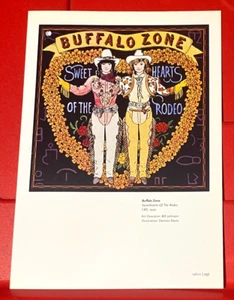 Sweethearts Of The Rodeo Buffalo Zone Album Cover Art PICTURE / PRINT 7.5"x 5.5" - Picture 1 of 3