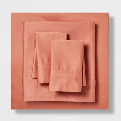 Juego de sábanas de satén de algodón Threshold 400 hilos de lujo Foto 1 de 4