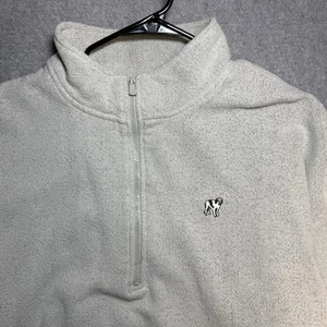 Big Dog Fleece 1/4 Zip Pullover Größe Herren Größe 3X Beige Hund Logo Vintage - Bild 1 von 6