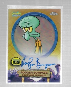 2025 Topps Chrome SpongeBob Squidward Tentacles Roger Bumpass Auto SA-ST - Picture 1 of 2