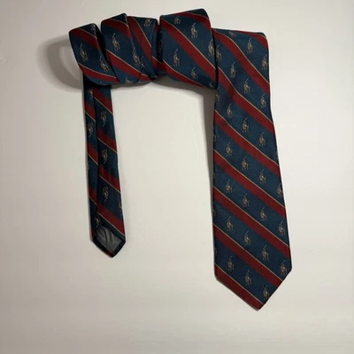 Corbata vintage Brittany Ltd Chicago con motivo estilo Ralph Lauren Foto 1 de 4