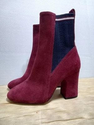 Botas Etienne Aigner “MARELLE” Borgoña Vino Gamuza Punta Redonda Talla 5.5 Foto 1 de 4