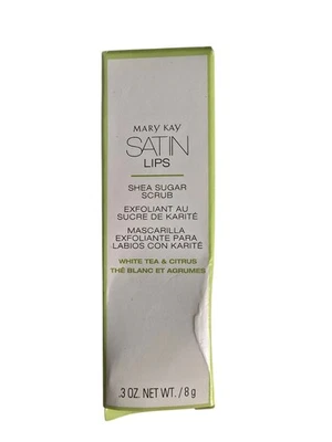 Mary Kay Satin Lips Shea Sugar Scrub 094712 White Tea & Citrus  0.3 oz NOS - Image 1 of 4