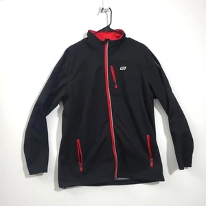 Bellwether Coldfront Full Zip Soft Shell Fleece Cycling Jacket XL Red/Black - Picture 1 of 6