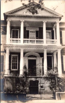 Pringle  house Charleston SC RPPC Photo Postcard - Image 1 of 2