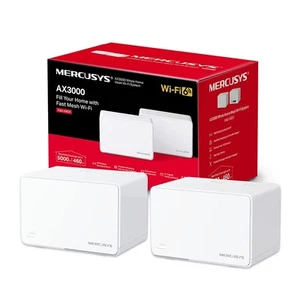 MERCUSYS Halo WiFi 6 Mesh, AX3000, Dual Band, Coverage up to 420 m², 3x Gigabit  - Afbeelding 1 van 7