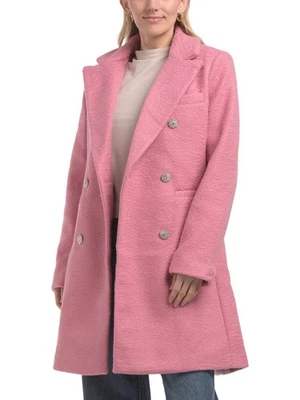 Nuevo con etiquetas Abrigo Boucle M by Milly Doble Pecho con Botones de Estrás S Foto 1 de 4