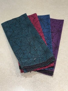Cynthia Rowley Curious Kitchen Towels Halloween Spider Web Design Set Of 4 New - Picture 1 of 4