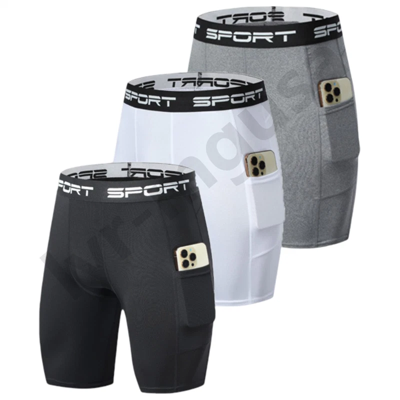 Men's Compression Running Sports Shorts Gym Fitness Yoga Training Underwear - Изображение 1 из 1