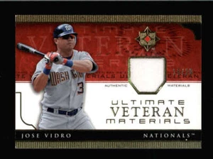 JOSE VIDRO 2005 UPPER DECK ULTIMATE COLLECTION VETERAN GOLD JERSEY #15/20 BC5895 - Picture 1 of 1