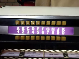 Seeburg Marauder SX-100 ESX-100 Buchstaben/Zahlen Streifen Letter/Number Strip - Bild 1 von 7