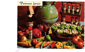 Postcard Serrated Recipe Cooking Stuffed Peppers Emilie Bernard n172 - Picture 1 of 2