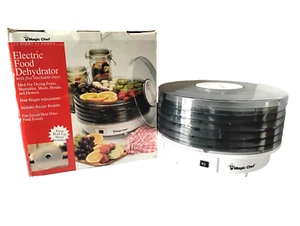 MAGIC CHEF Food Dehydrator 5 Stackable Trays fruit roll insert IN BOX - Picture 1 of 13