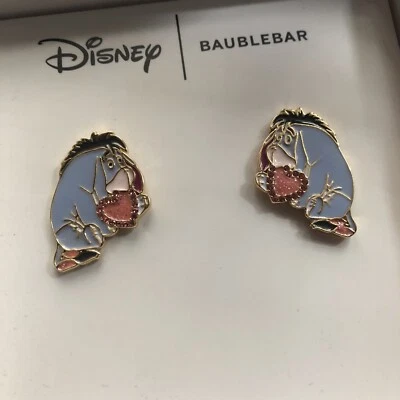 Nuevo Baublebar x Disney Winnie The Pooh Eeyore Pendientes Día de San Valentín Corazón Foto 1 de 4