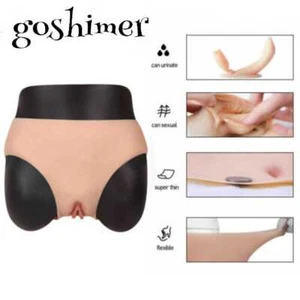 Pantalones cortos de silicona falsa para vagina Crossdresser para transgéneros - Imagen 1 de 18