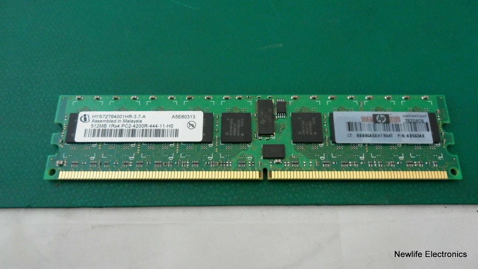 HP AB563-69001 512MB PC-4200 (533MHz) DDR2-SDRAM DIMM Server Memory AB563AX - Image 1 of 4