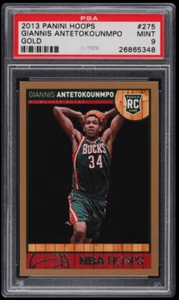 2013 Panini hoops Giannis Antetokounmpo #275 MT PSA 9 GOLD Milwaukee Bucks RC - Picture 1 of 2
