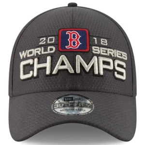 Boston Red Sox Men's Hat New Era 39THIRTY 2018 World Series Champions Fitted Cap - Picture 1 of 4