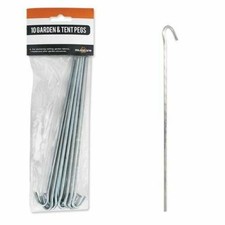 PACKS OF STEEL TENT PEGS 9' HEAVY DUTY HOOKS CAMPING GROUND HOOK GAZEBO PEG