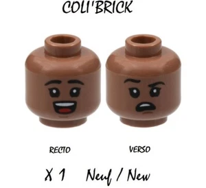 Lego 3626cpb2995 - 1x Tête Visage Minifig Head Dual Sided - Neuf - Imagen 1 de 1